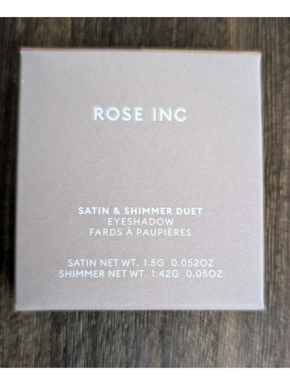 Rose Inc Satin Copper & Cooper Shimmer Duet Eyeshadow NIB
